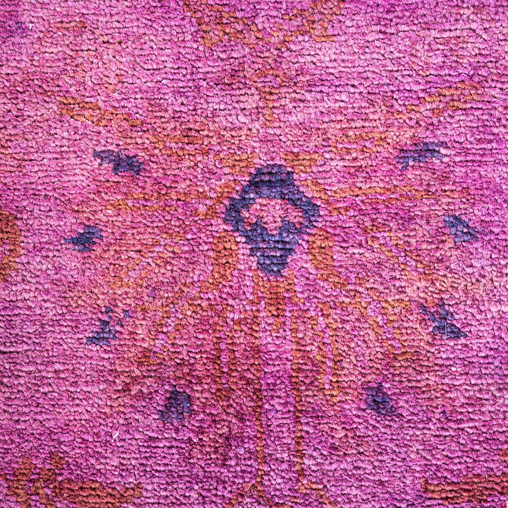 Modern, One-of-a-Kind Hand-Knotted Area Rug  - Purple, 6' 1" x 8' 10" Default Title