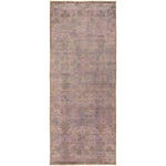 Vintage-inspired rectangular rug with faded pastel hues and intricate pattern.