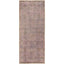 Vintage-inspired rectangular rug with faded pastel hues and intricate pattern.