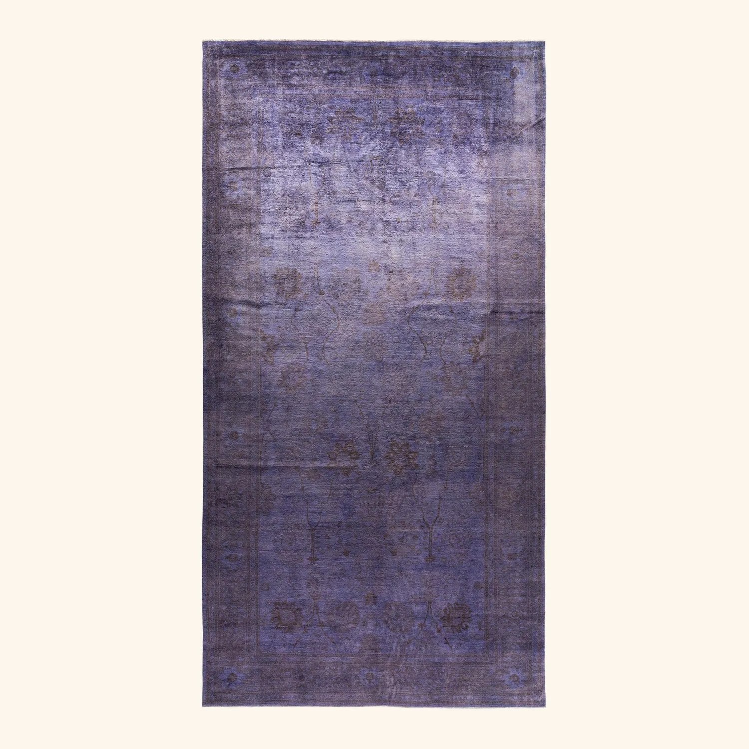 Purple Transitional Wool Rug - 8'10