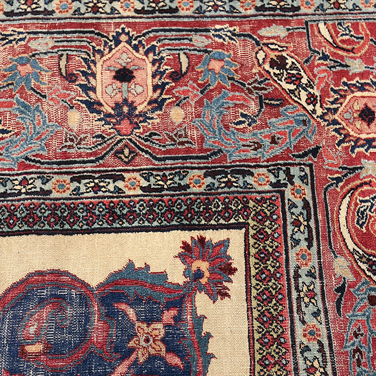 Intricately woven Persian/Oriental rug featuring elaborate patterns and vibrant colors.