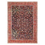 Exquisite Persian rug with intricate floral pattern, vibrant colors, and fine craftsmanship.