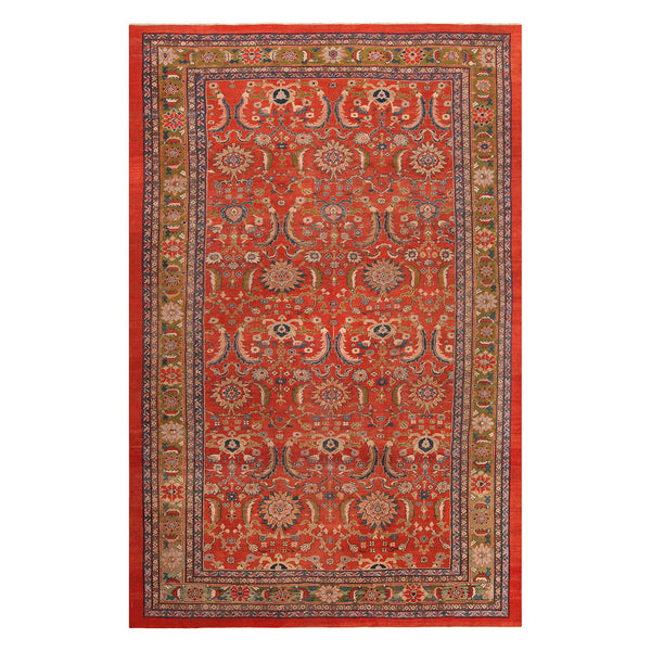 Hand-woven ornate rug with intricate patterns and rich color palette.