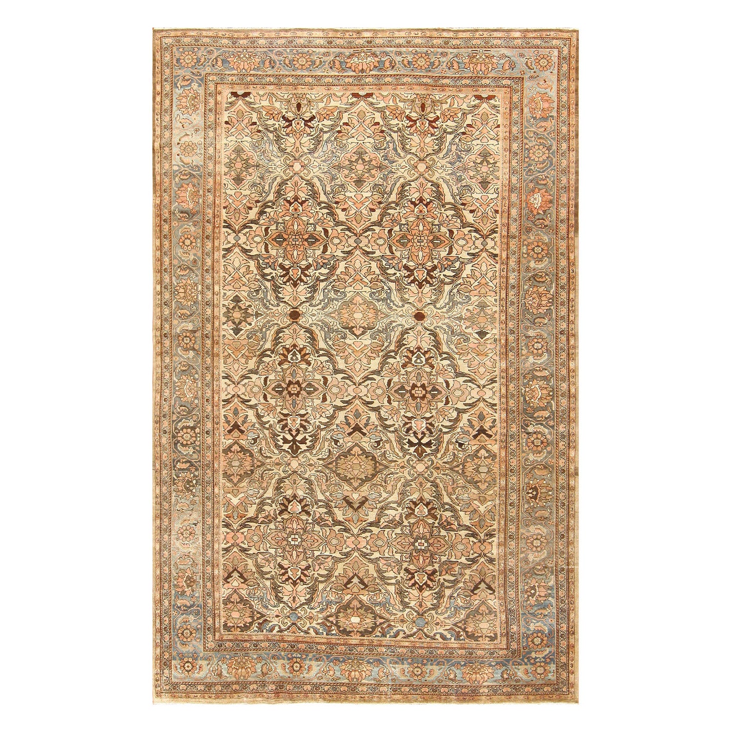 Exquisite handwoven rug with intricate patterns and vibrant colors.