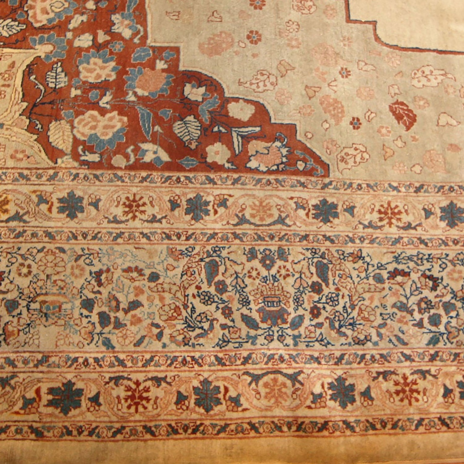 Antique Persian Tabriz Rug - 10'0" x 13'9" Default Title