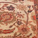 Exquisite oriental textile showcasing floral motifs and vibrant colors.