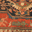 Intricate, colorful rug showcases traditional Persian design with floral motifs.