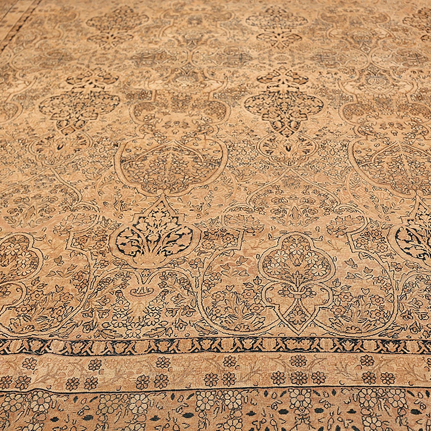 Exquisite and intricate carpet showcases skillful craftsmanship and rich design.