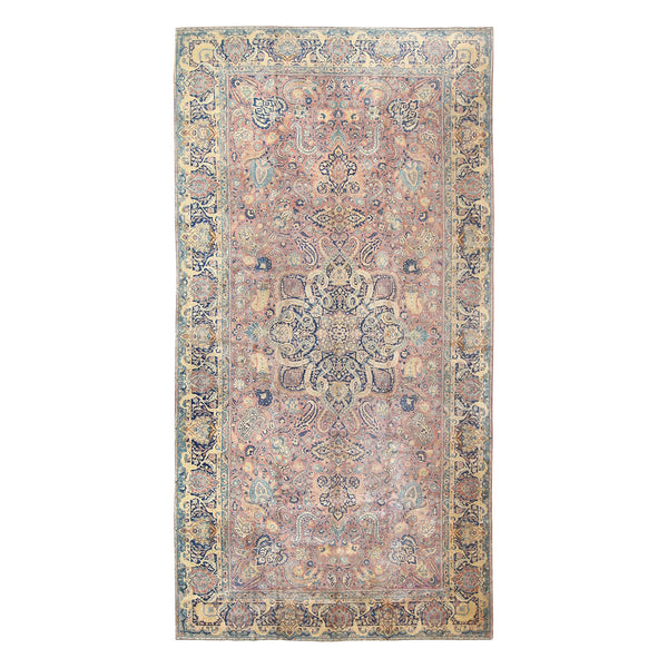 Exquisite handwoven Persian/Oriental rug with intricate floral motifs and vibrant colors.