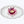 Delicate ceramic dish with pink flower design and scalloped edge.