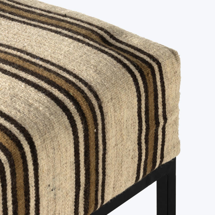Kilim Upholstered Accent Bench Default Title