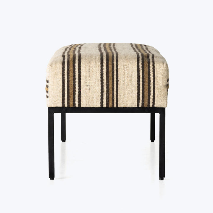 Kilim Upholstered Accent Bench Default Title