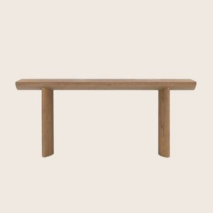 Simple Oak Console Table Default Title