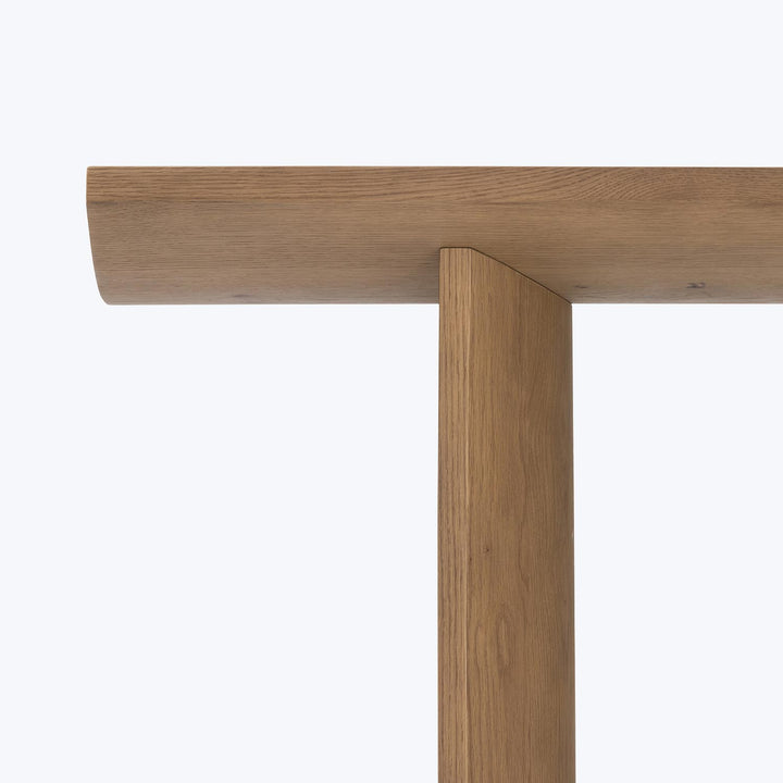 Simple Oak Console Table Default Title