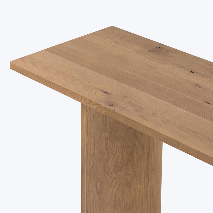 Simple Oak Console Table Default Title