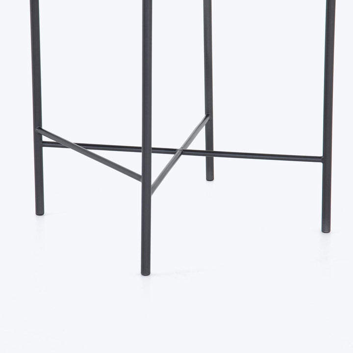 Woven Leather Counter Stool Default Title