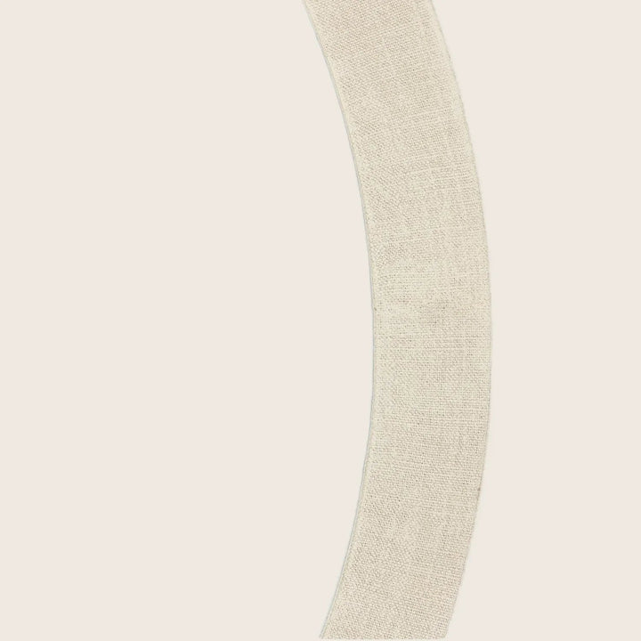 Linen Textured Round Mirror Default Title
