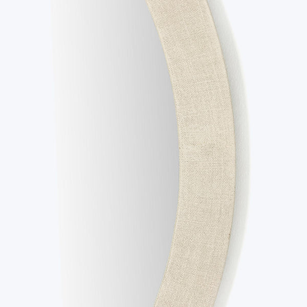 Linen Textured Round Mirror Default Title