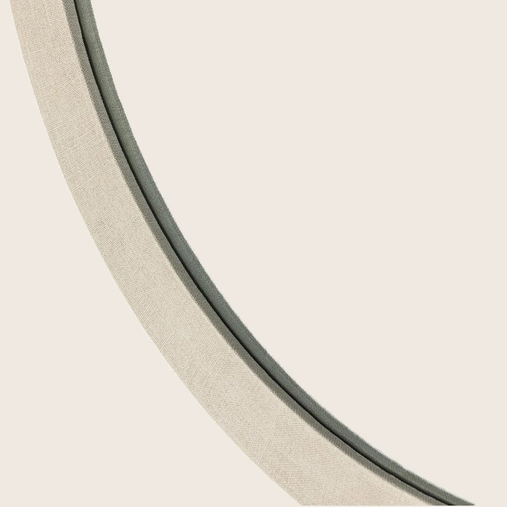 Linen Textured Round Mirror Default Title