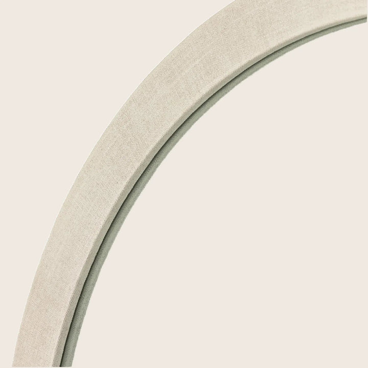 Linen Textured Round Mirror Default Title