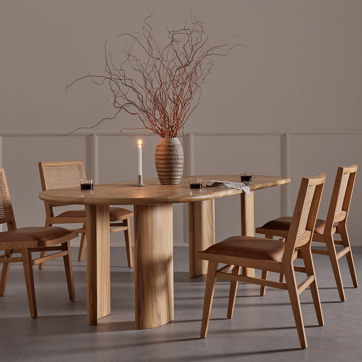 Oval Wood Dining Table Default Title