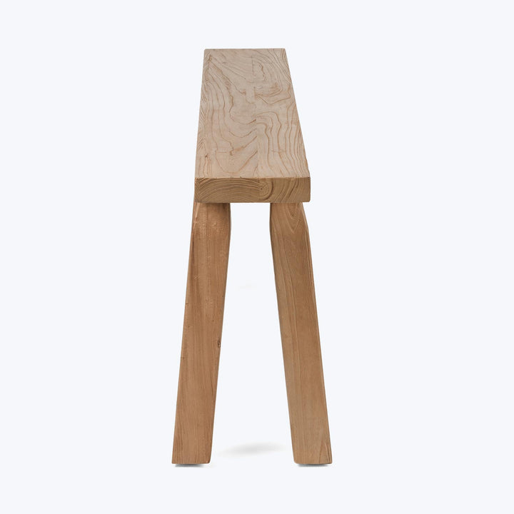 Narrow Wood Accent Bench Default Title