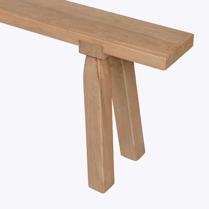 Narrow Wood Accent Bench Default Title