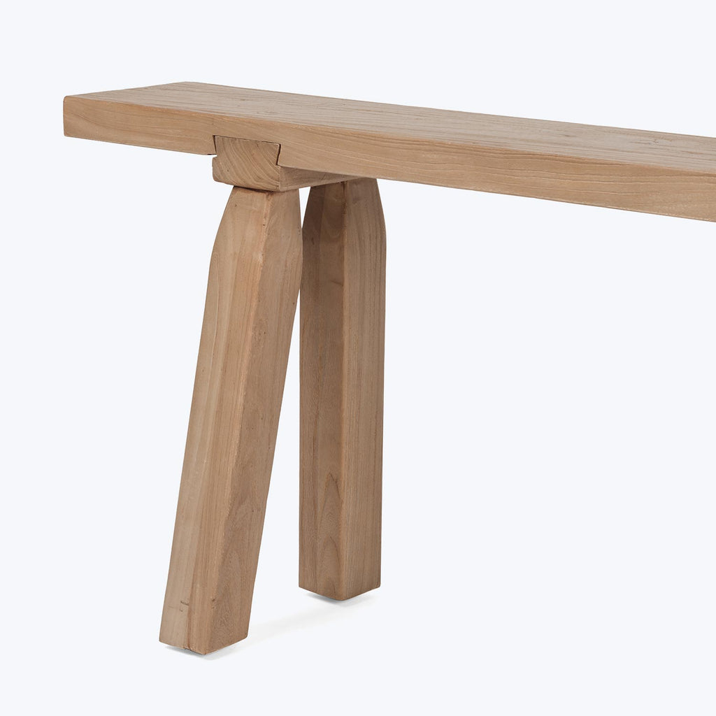 Narrow Wood Accent Bench Default Title