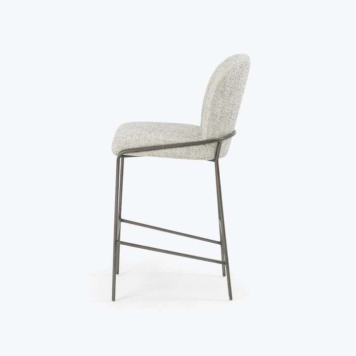 Curved Bar Stool, Natural Default Title