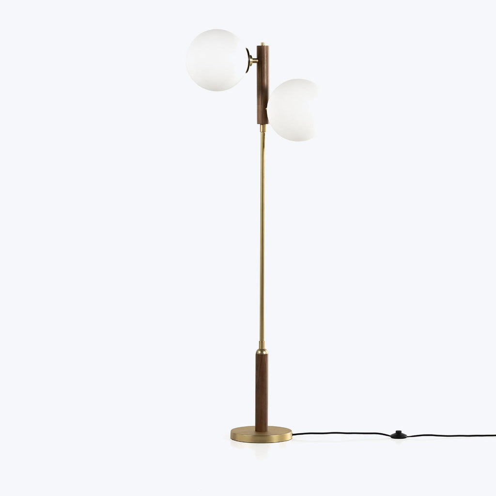 Globe Floor Lamp, Brass Finish Default Title
