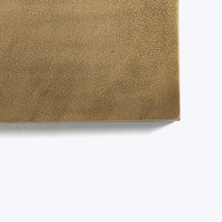 Hanging Rectangle Wall Mirror, Brass Default Title