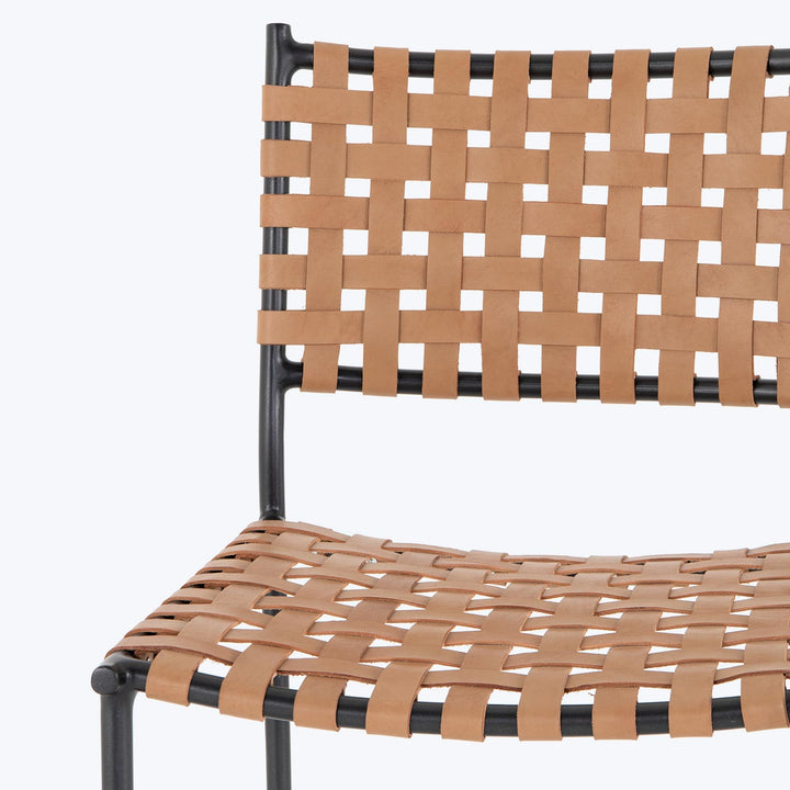 Woven Leather Bar Stool Default Title