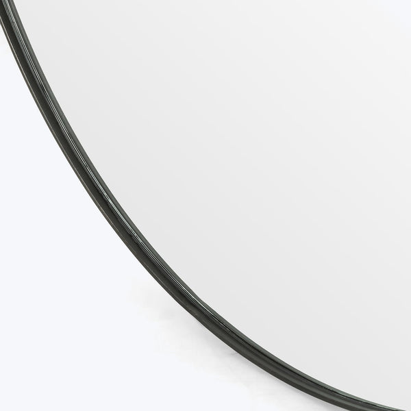 Round black iron mirror Default Title