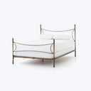 Brass Finish Iron Bed Queen