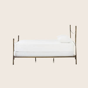 Brass Finish Iron Bed Queen - hover