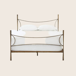 Brass Finish Iron Bed Queen - hover
