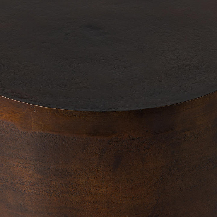 Outdoor Rust Finish Side Table Default Title