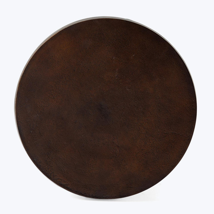 Outdoor Rust Finish Side Table Default Title