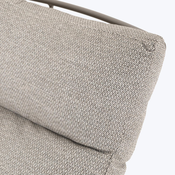 Outdoor Upholstered Lounge Chair, Grey Default Title