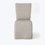 Slipped Outdoor Dining Chair Grey