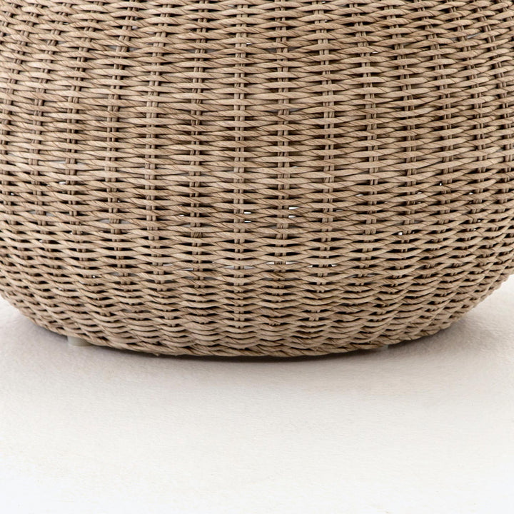 Woven Outdoor Accent Stool Default Title