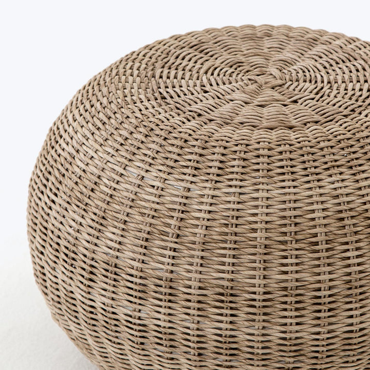 Woven Outdoor Accent Stool Default Title