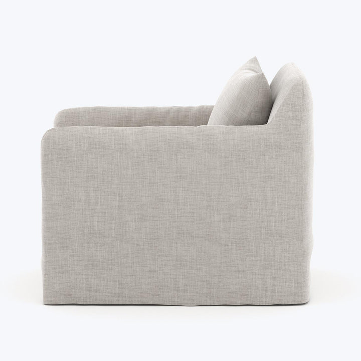 Jones Outdoor Upholstered Swivel Chair Default Title