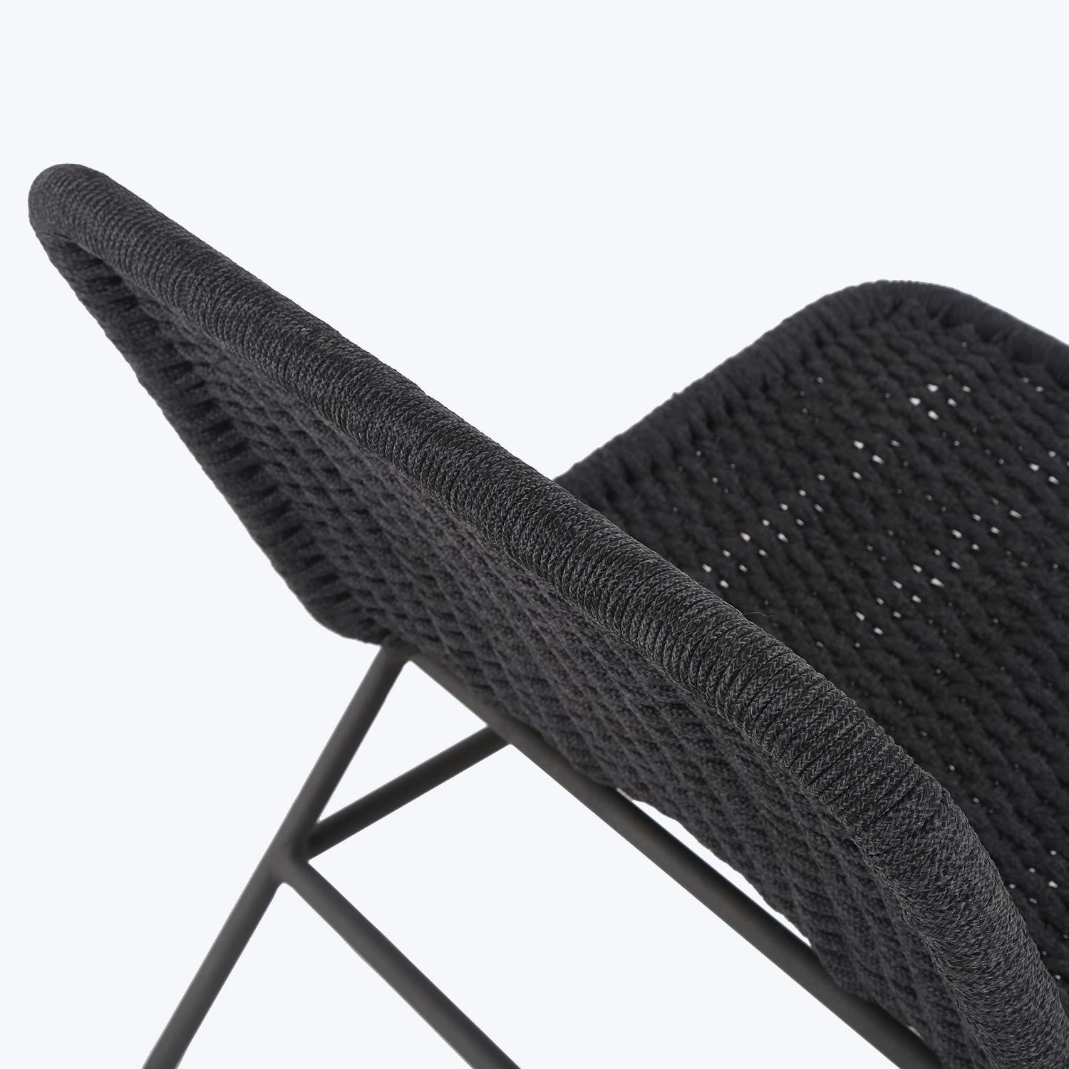 Outdoor Woven Rope Lounge Chair Default Title