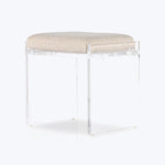 Lucite Upholstered Bench Default Title