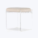 Lucite Upholstered Bench Default Title