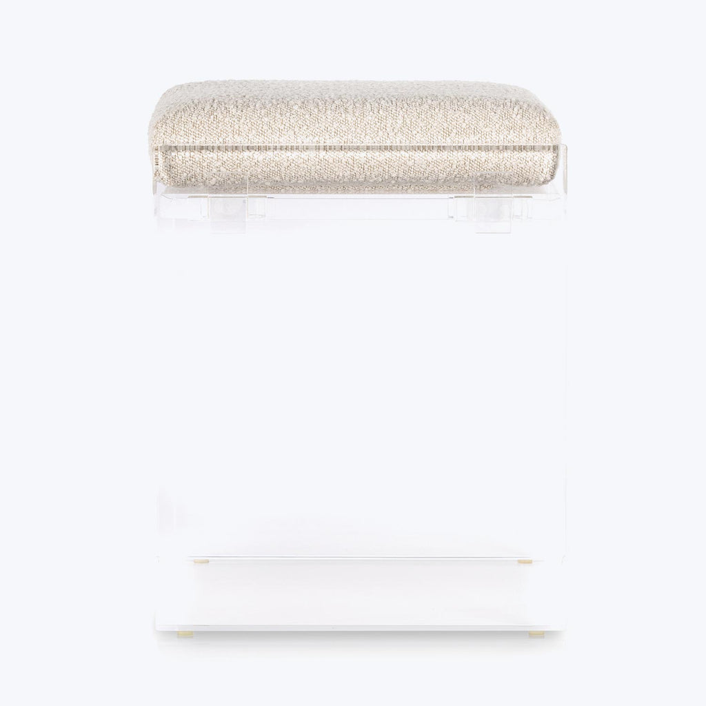 Lucite Upholstered Bench Default Title