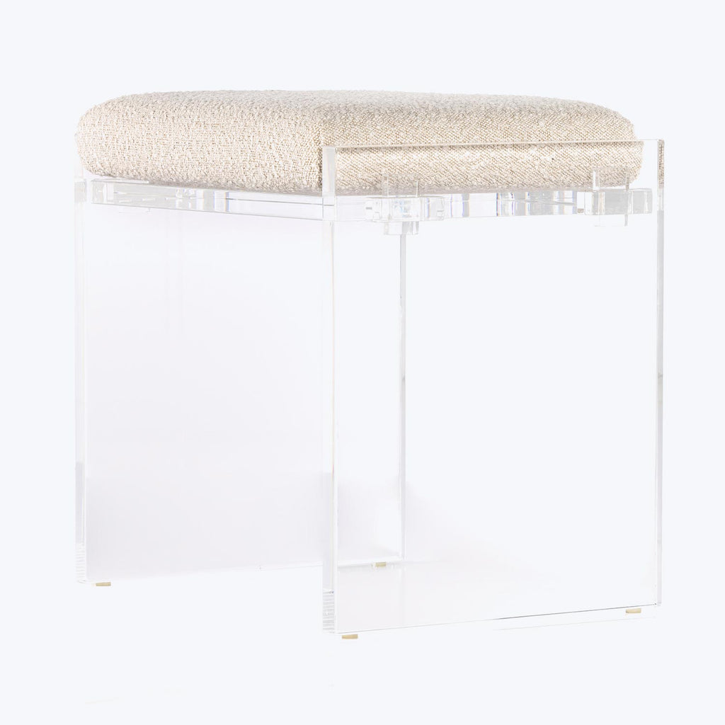 Lucite Upholstered Bench Default Title