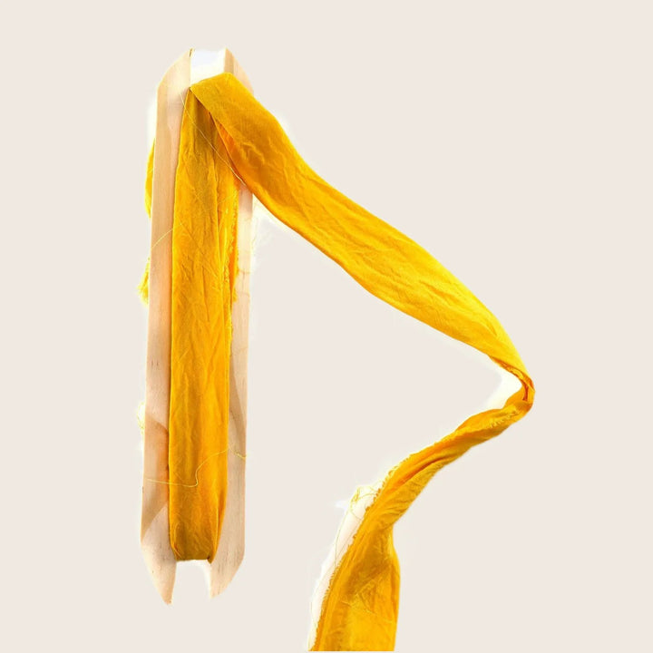 Hand Dyed Ribbon Mustard