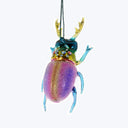 Stag Horn Beetle Ornament Purple